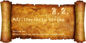 Müllerleily Ulrika névjegykártya